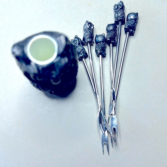 “Owl” cocktail pick set - Picture 3 of 3